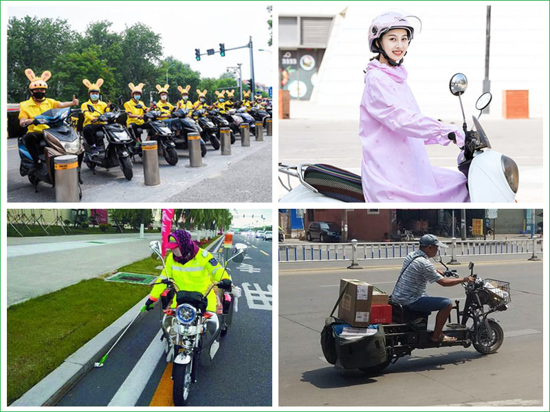 二輪電動(dòng)車廣泛應(yīng)用環(huán)衛(wèi)清潔、快遞物流、餐飲外送行業(yè)